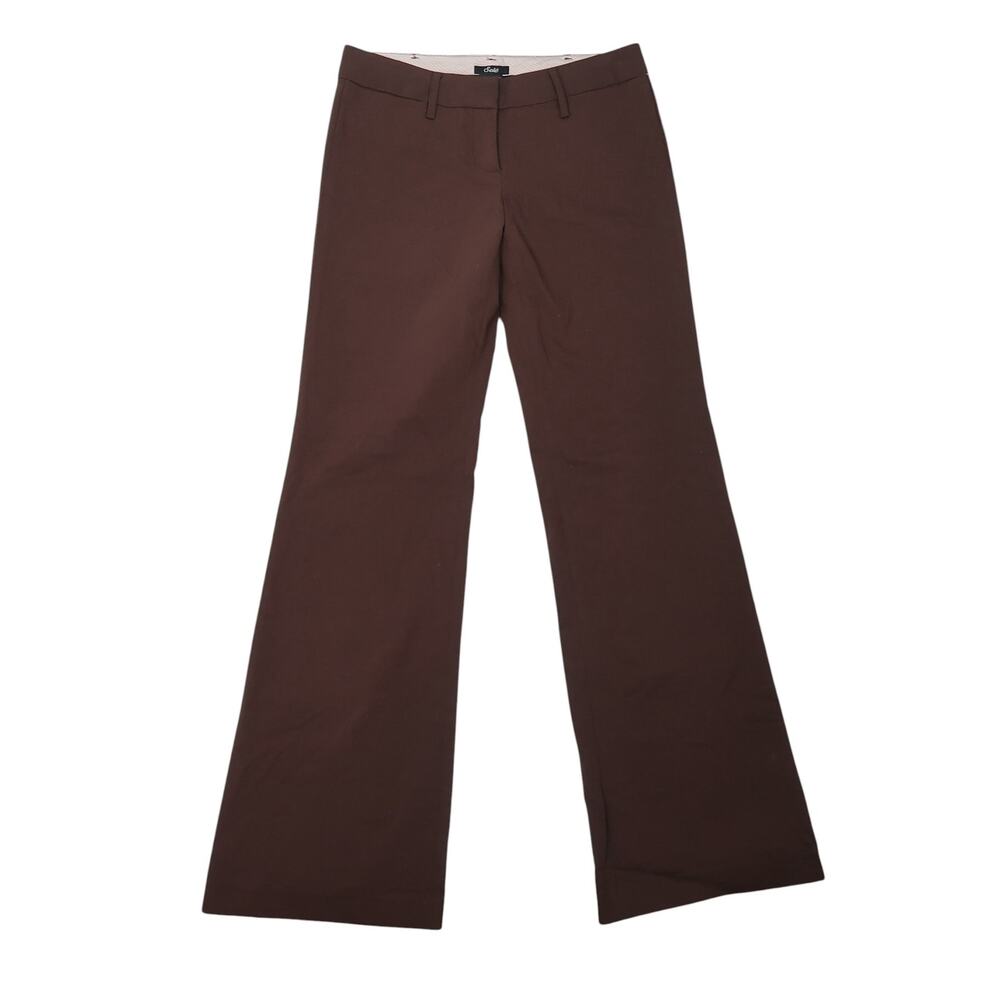 Vintage Y2K Sele Chocolate Brown Low Rise Wide Leg Flare Trouser Pants
